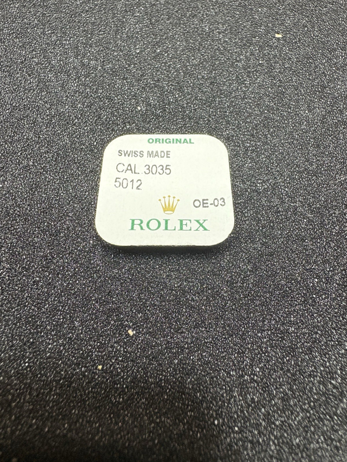 Genuine Rolex 3035 Great Fourth Wheel Part 5012 Factory Sealed OE-03 Swiss NOS