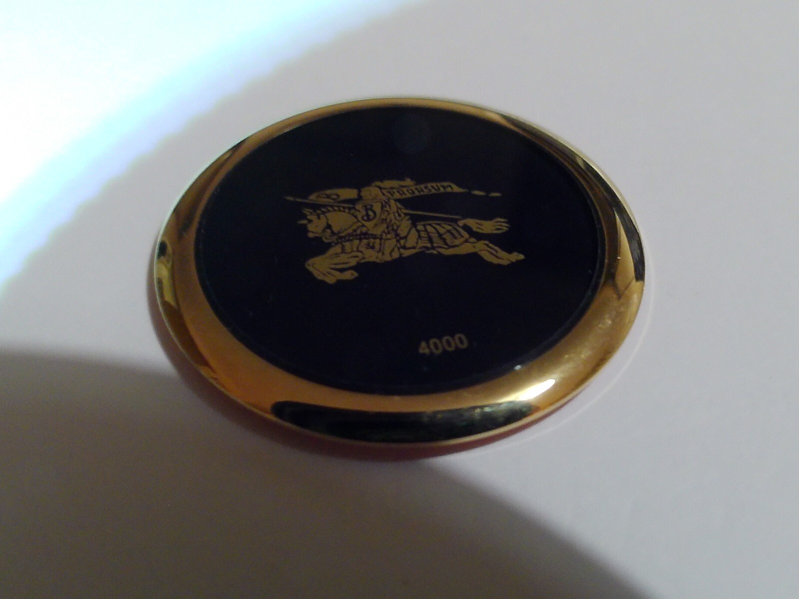 NOS Genuine BURBERRY WATCH CASE BACK, MODEL 4000, DIA 32MM