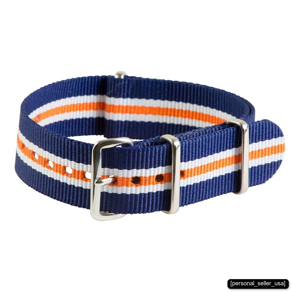 Nylon Rubber Watch Band 19mm 20mm 21mm 22mm 23m 24mm | Multi-Color Sport Strap