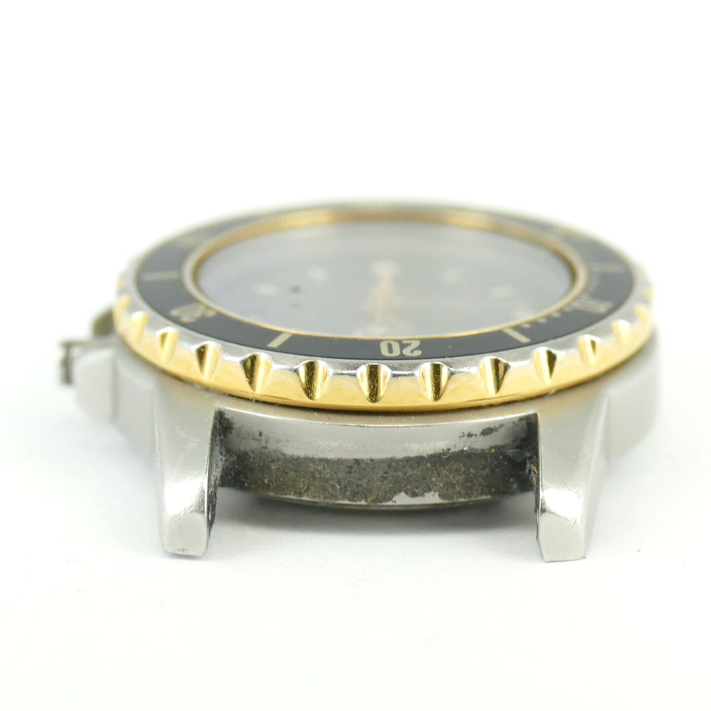 TAG HEUER PROF BLACK DIAL STAINLESS STEEL WATCH HEAD FOR PARTS OR REPAIRS
