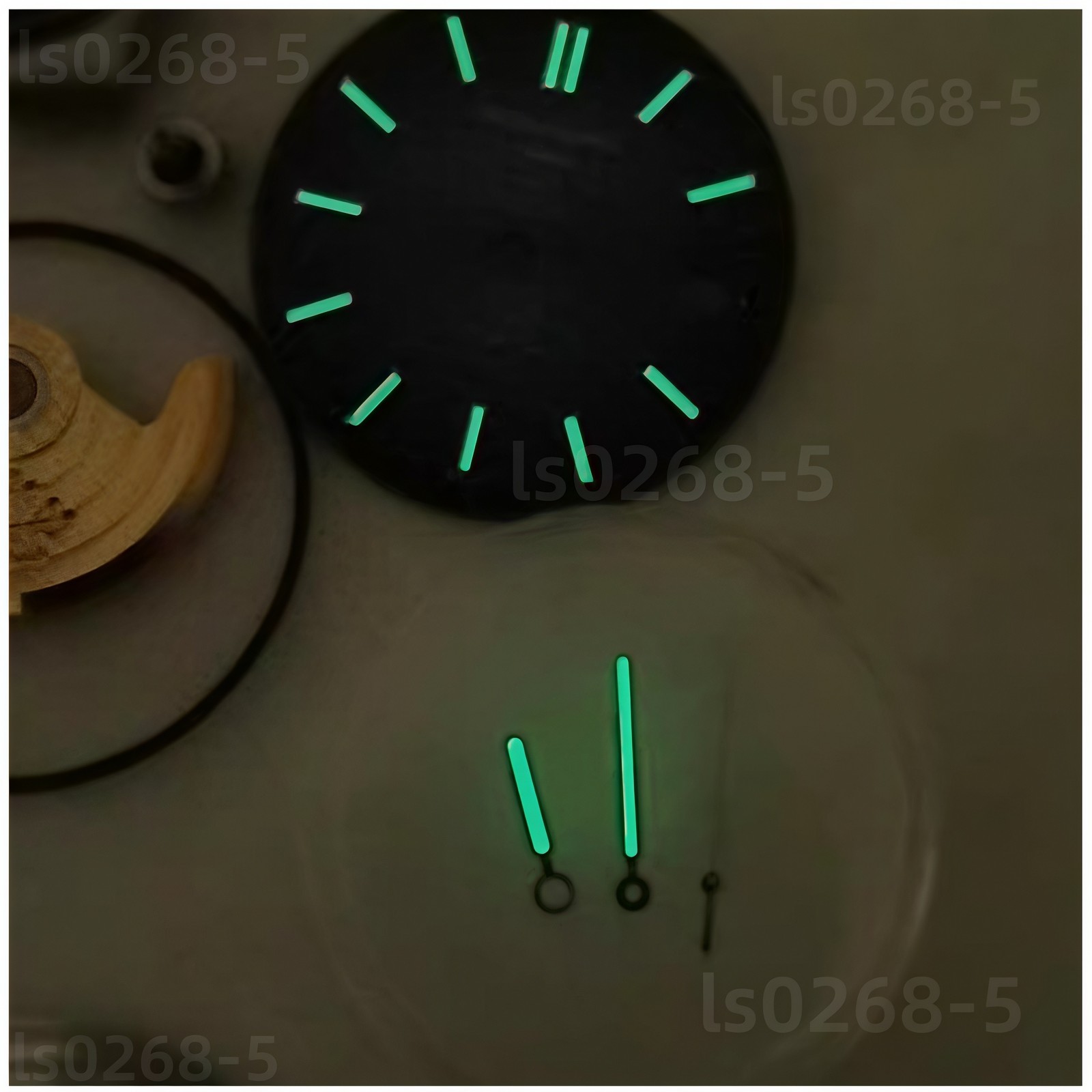 DIY SET for 2824 watch case + dial + hands + Strap sapphire 40mm