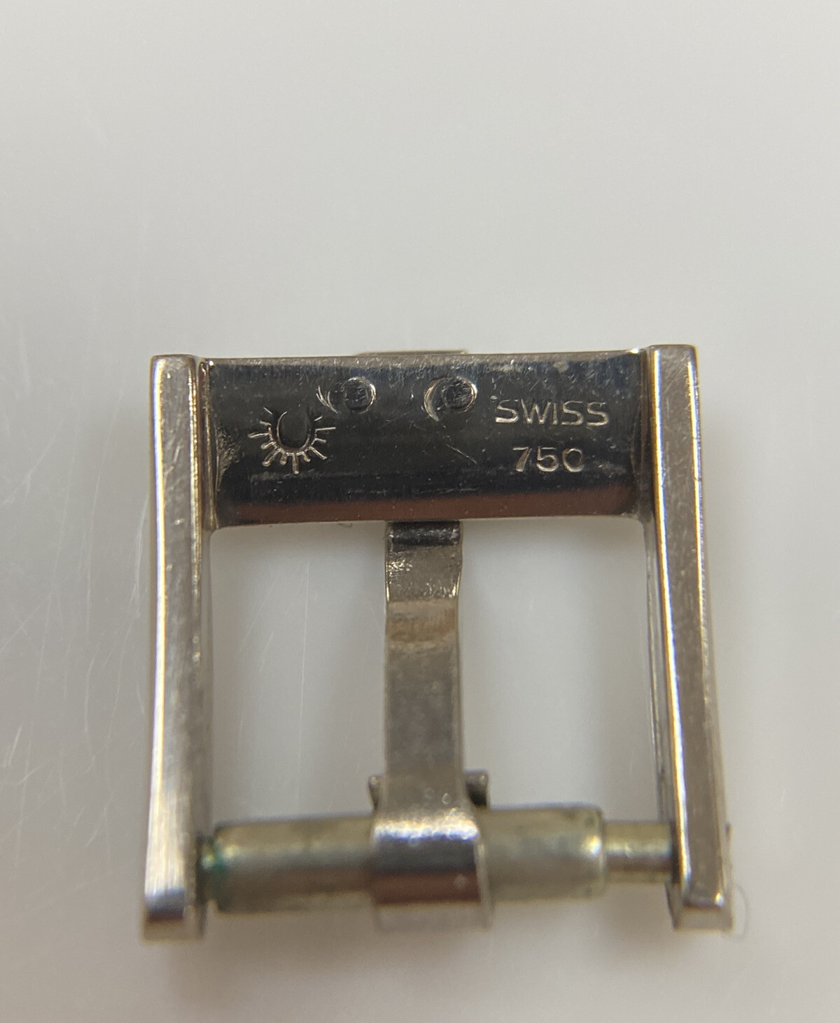 Original Vintage Piaget White Gold “750” 10mm Ladies Leather Band Buckle