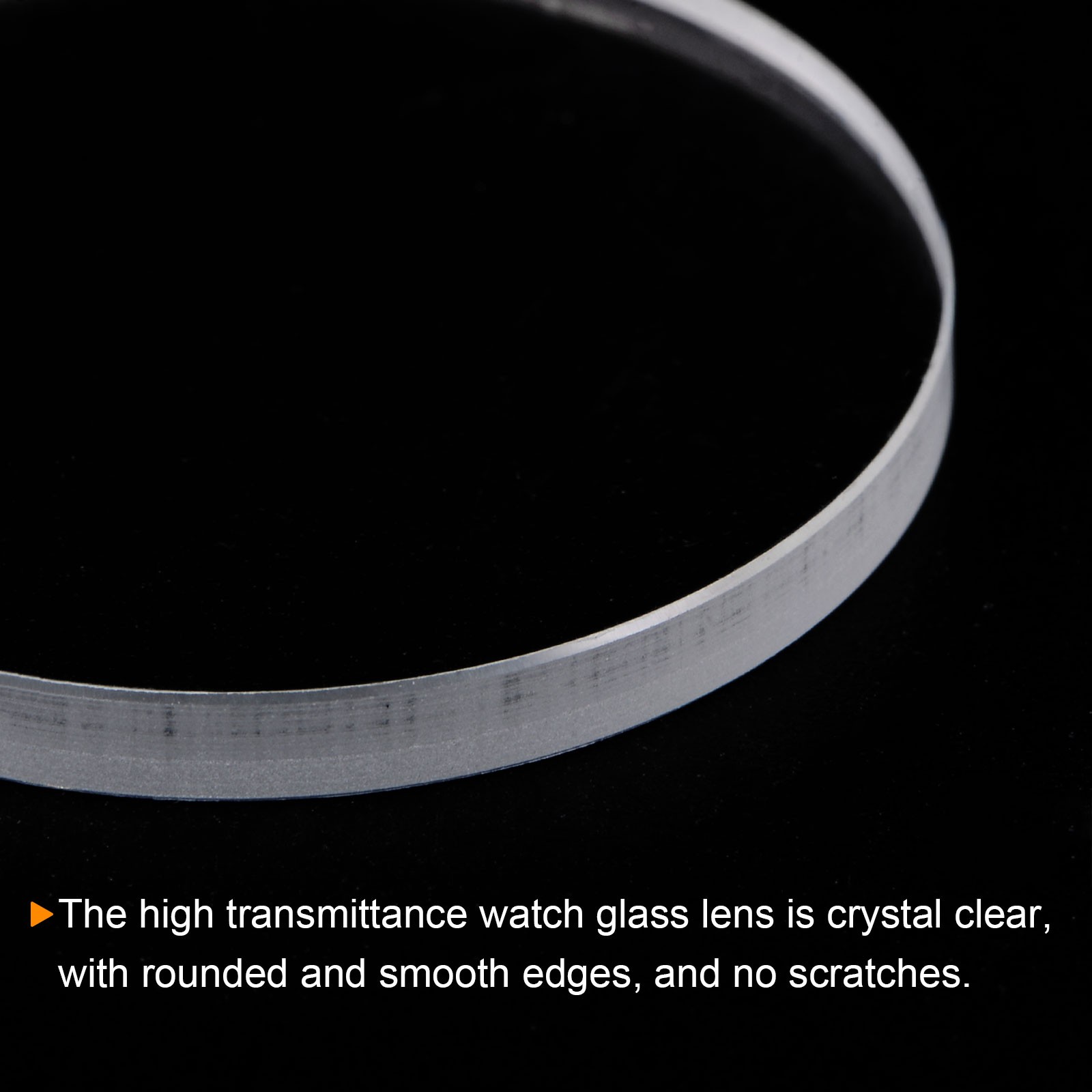 2pcs 39mmx3mm High Transmittance Watch Crystal Lens Glass Round Flat Mineral