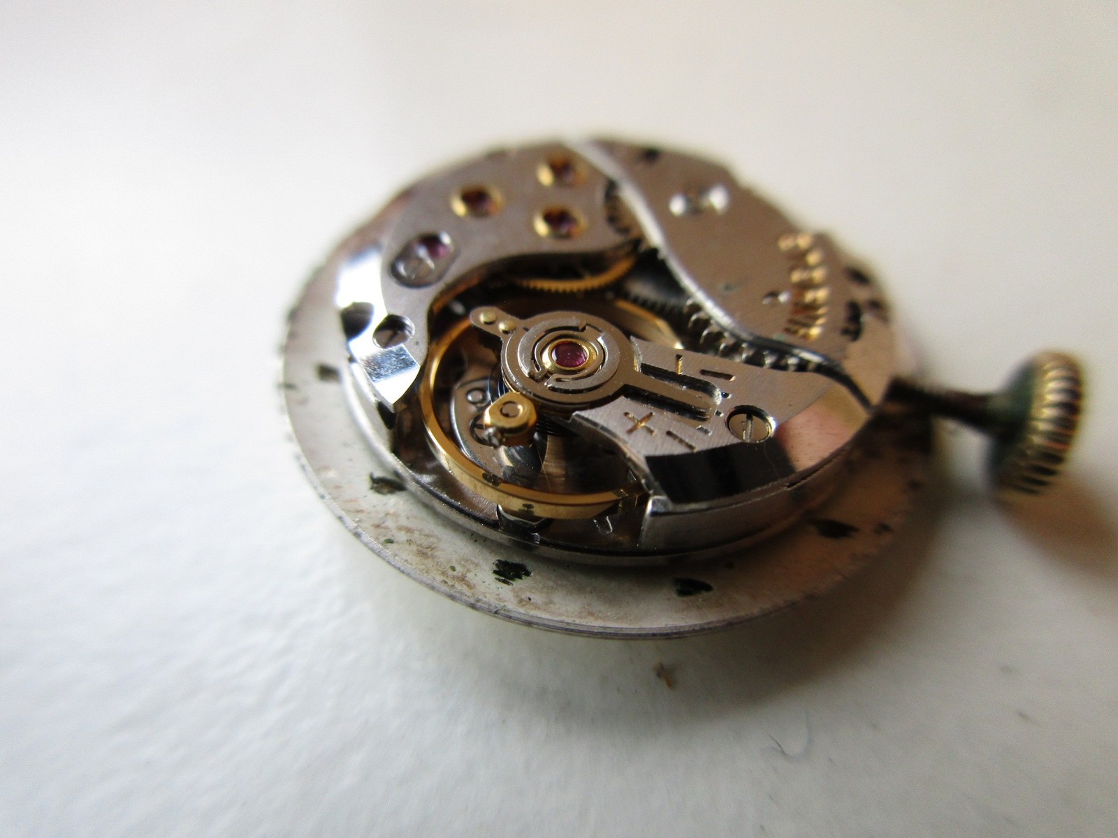 Eterna cal. 1418U Swiss vintage watch movement – running