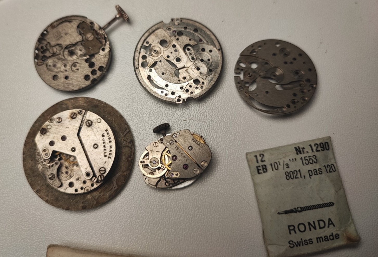 EB 1268 EB 8021N EB 1343 EB 1536 EB 1553 8340 Watch Main Plate movement For part