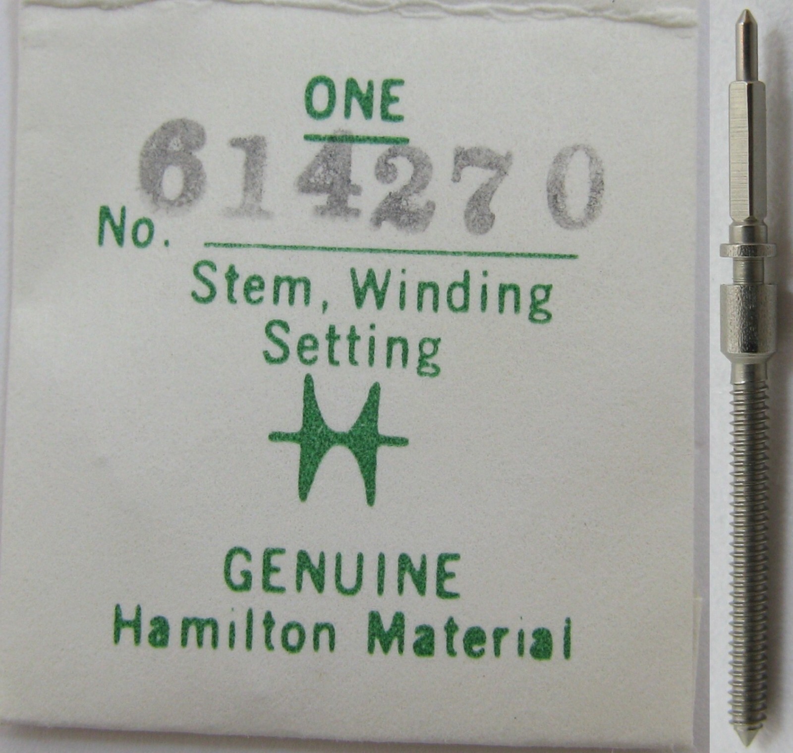 Hamilton 8/0s 730 735 747 748 winding stem #401 #614270 for part