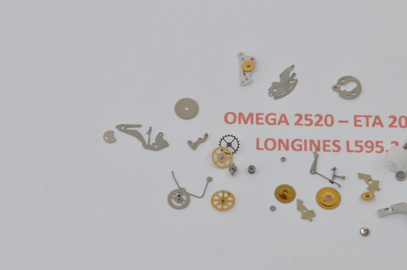omega 2520 ETA 2000 2000-1 Longines L.595.2 movement part NEW dropdown list