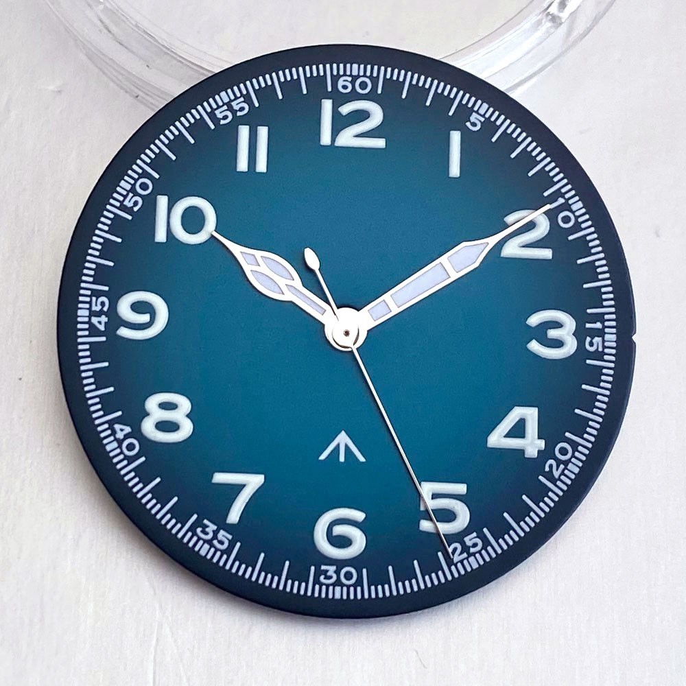 Luminous Green Blue 29mm Watch Dial Face fit NH35 PT5000 VH31 Miyota Dive Watch