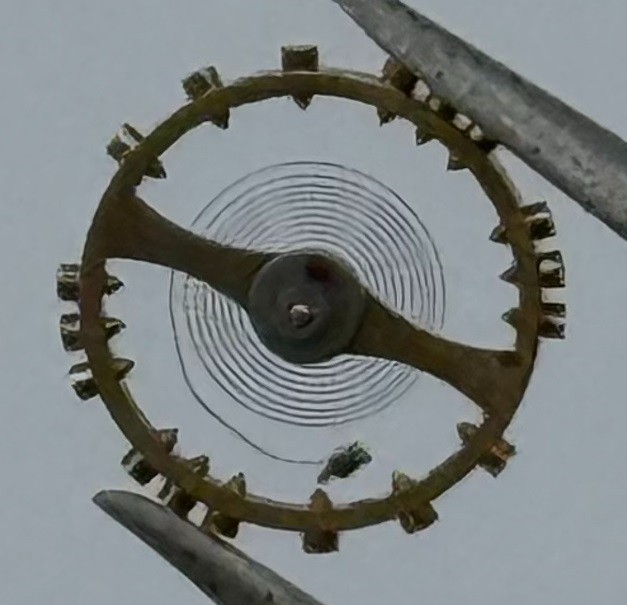 Bulova 5 AD Balance Wheel Complete And Spring Renata 624 Watch Movement Parts