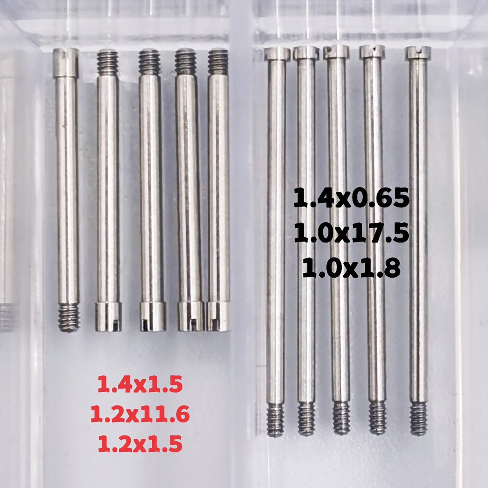 100Pack 20 Size Stainless Steel Watch Band Screw Assortment Repair Parts For Rlx
