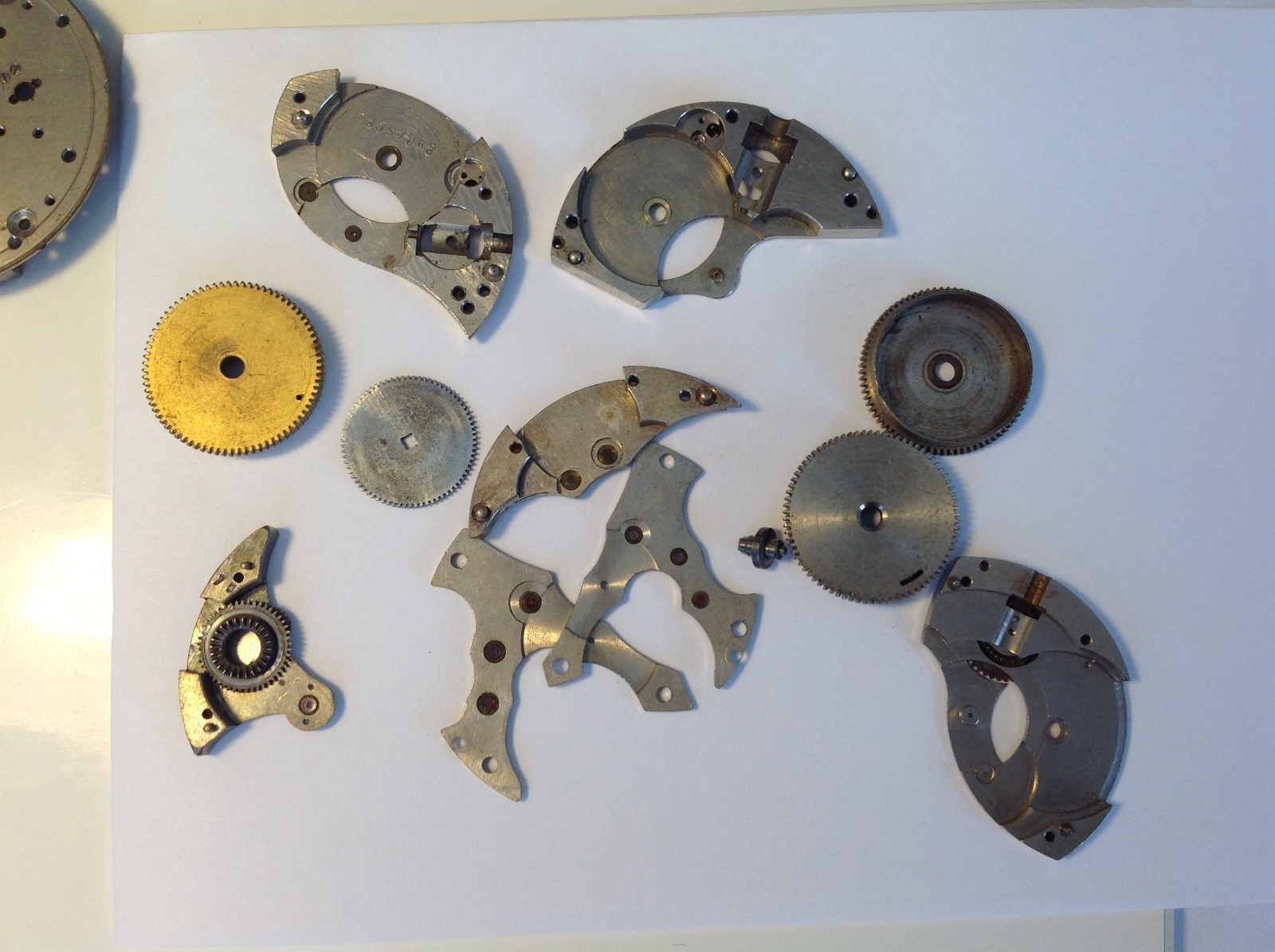 Elgin, NY Standard Pocket Watch Parts Lot