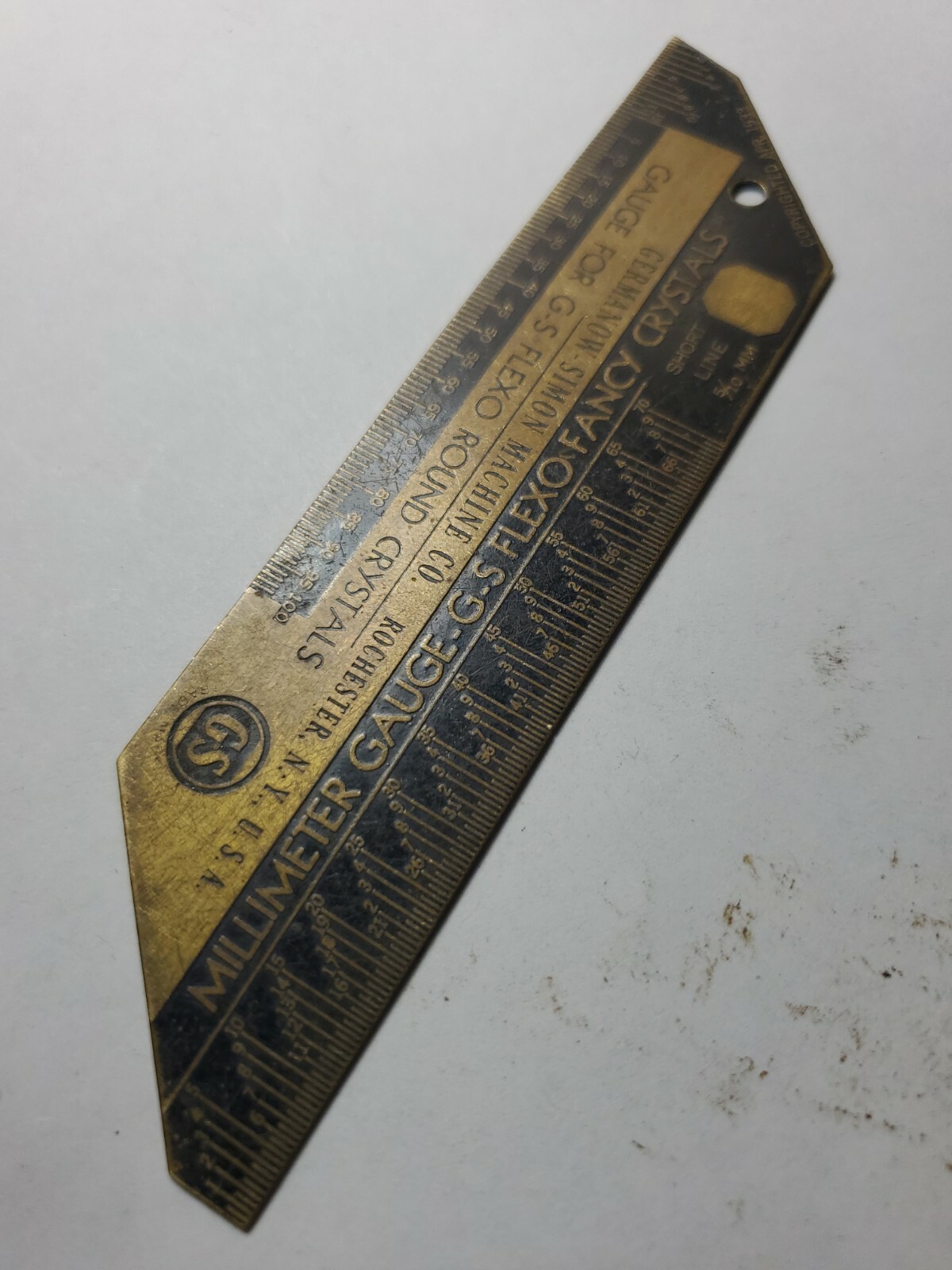 VTG GERMANOW-SIMON WATCH MAKERS GAUGE FOR G-S FLEXO ROUND CRYSTALS
