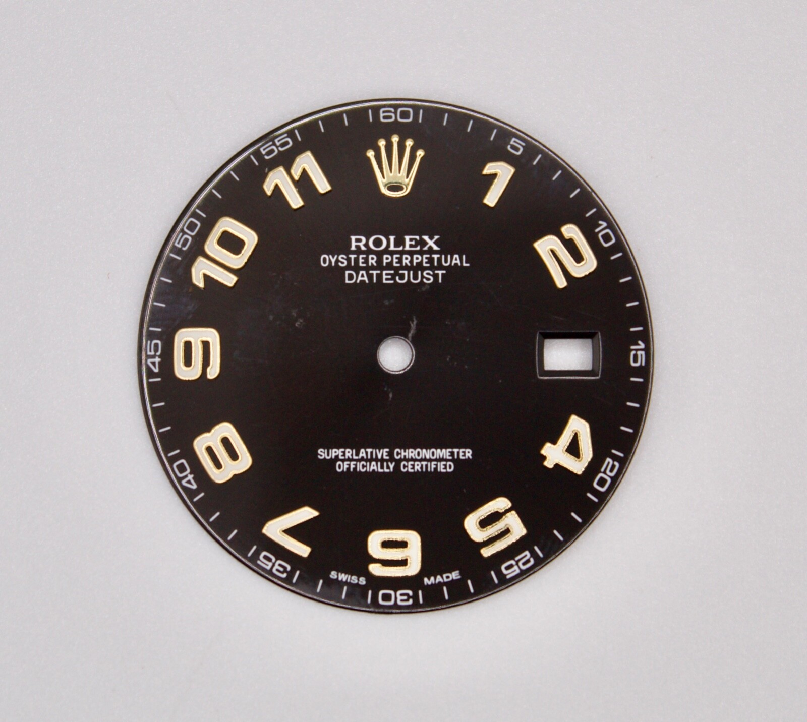 ORIGINAL Rolex Dial 41mm Datejust Black Two Tone Y/G with Date 116333 Swiss Made