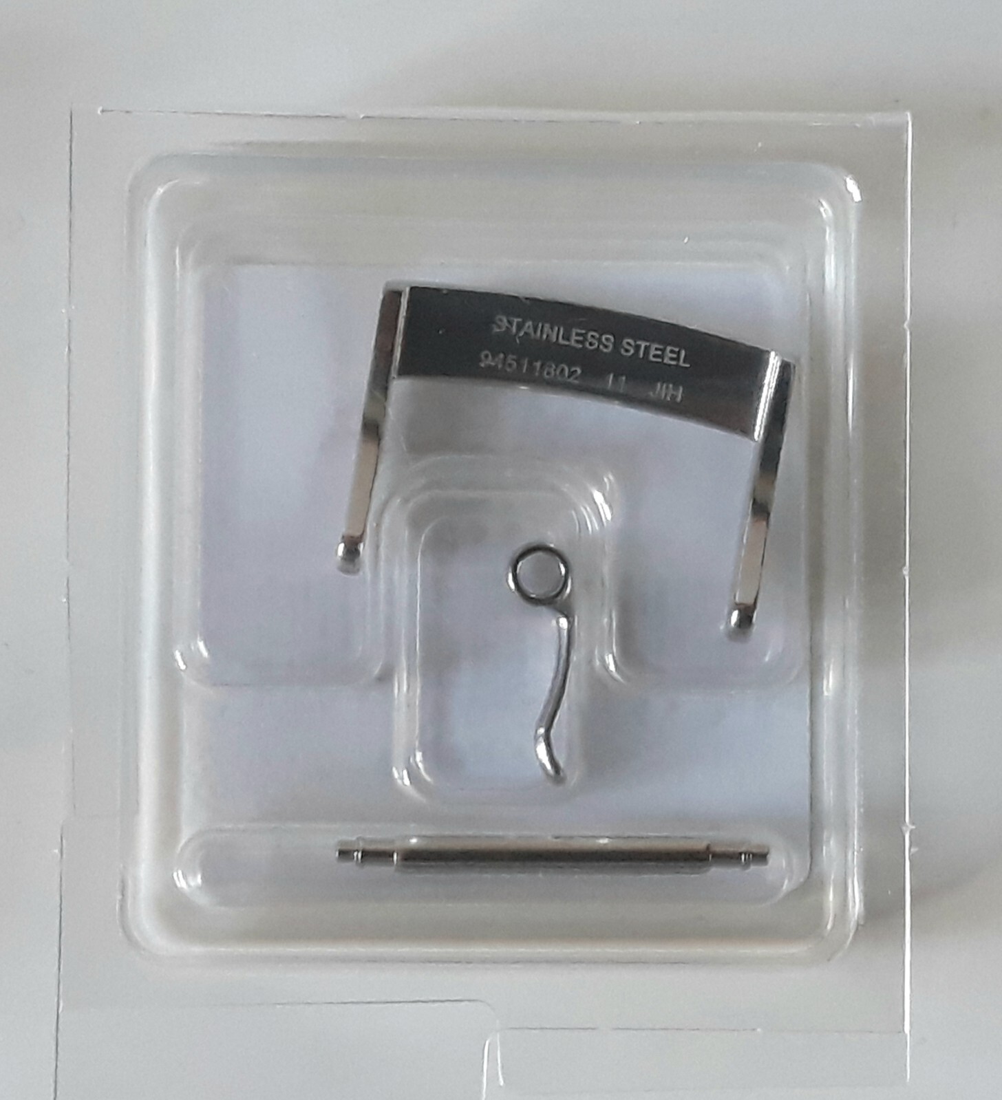 OMEGA STEEL BUCKLE 18mm – NEW – POLISHED finish