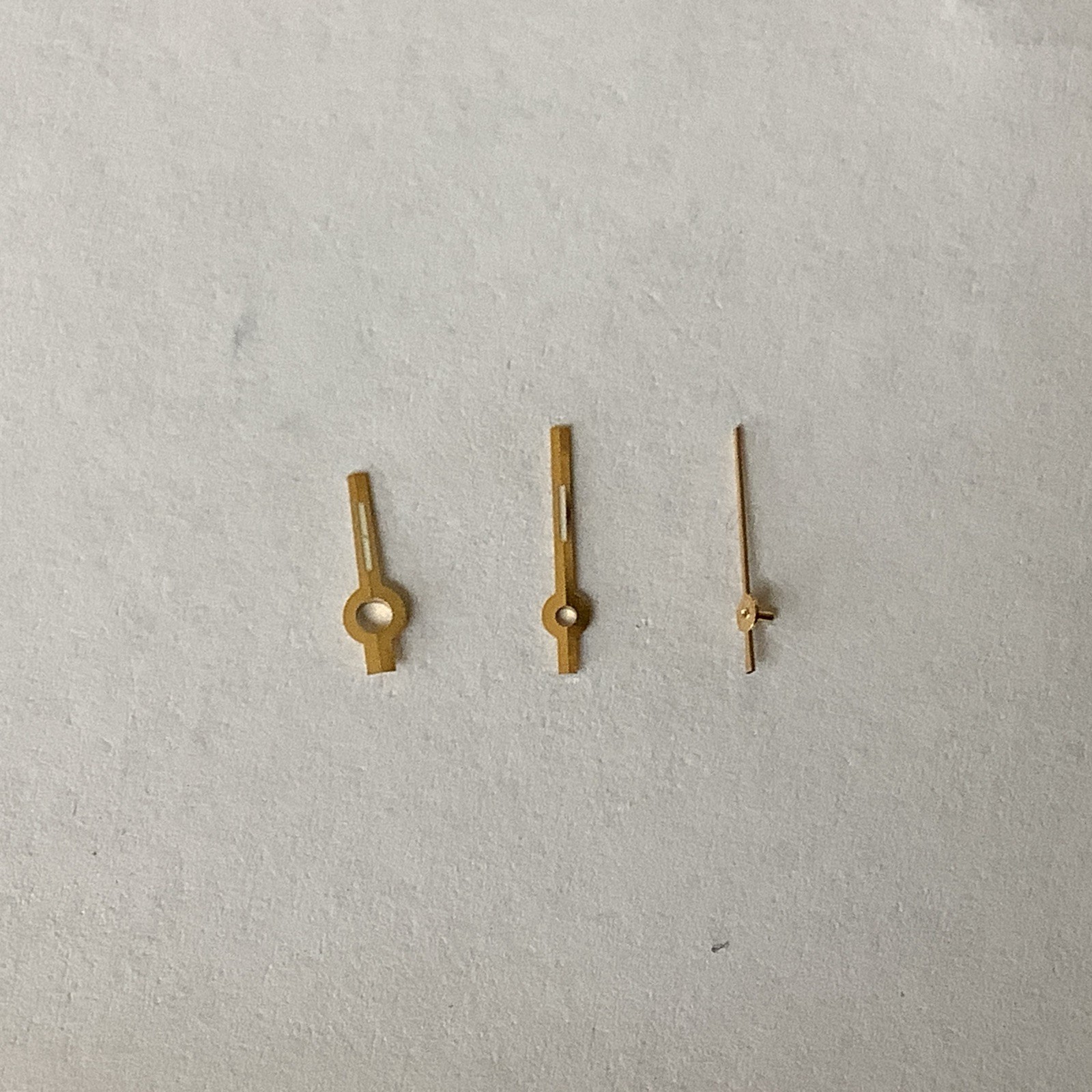 Rolex Hands For 2035-2030 Diamond Cut Gold Plated White Luminous