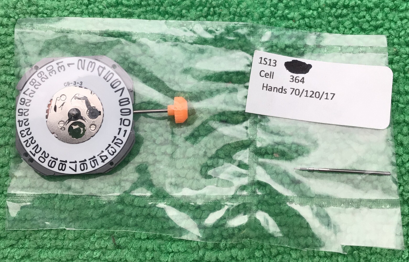 Genuine Miyota 1S13 Movement Quartz, Date at 3, aa