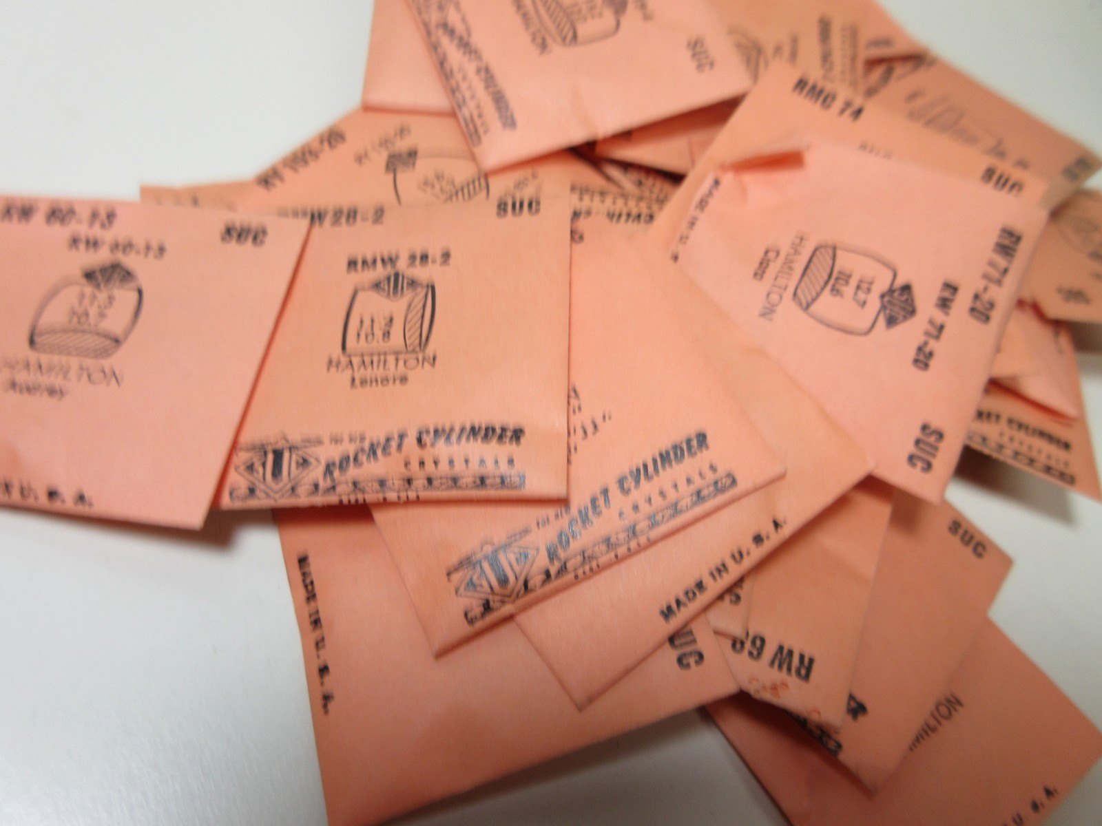 LOT OF SUC FOR HAMILTON LADIES WATCH CRYSTALS WATCHMAKER REPLACEMENT PARTS #31