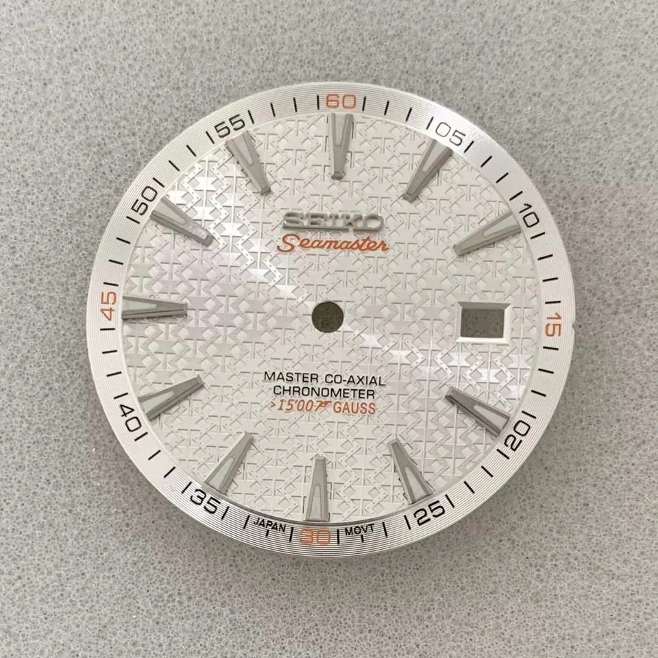 33.5mm Watch Dial Green Luminous Dial Watch Accessories for NH35/NH36 Movement