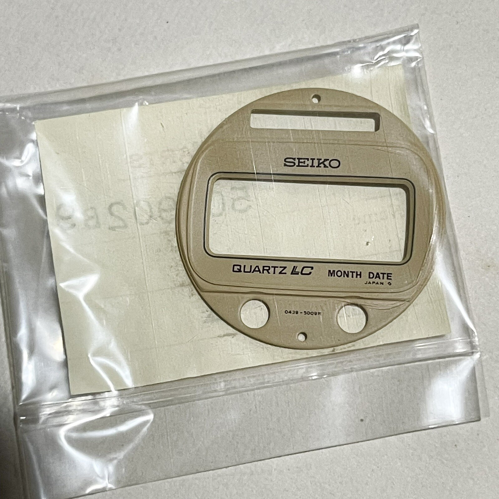 NEW OLD STOCK PANEL COVER QUARTZ LC FOR VINTAGE SEIKO 0439-5007 0439-5009