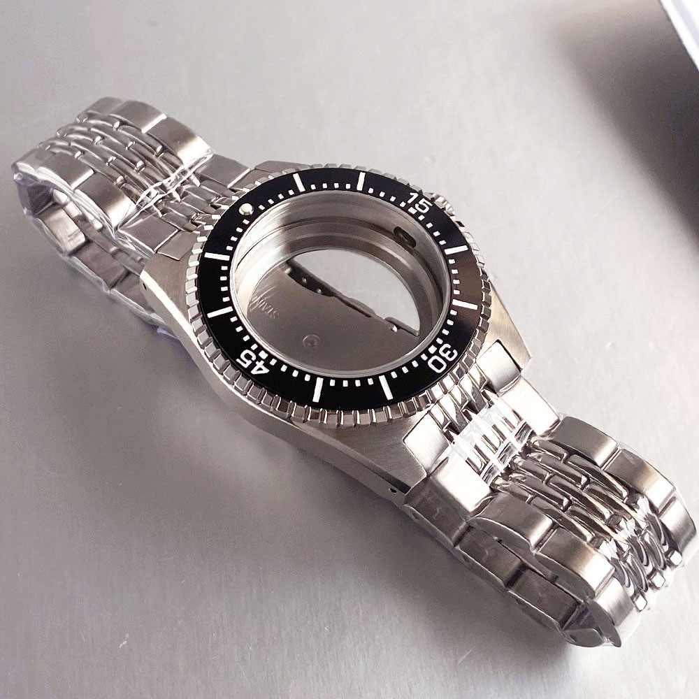 40mm Sapphire Glass Dive Watch Case Fit 62MAS Navigation Master NH35 NH36 2824