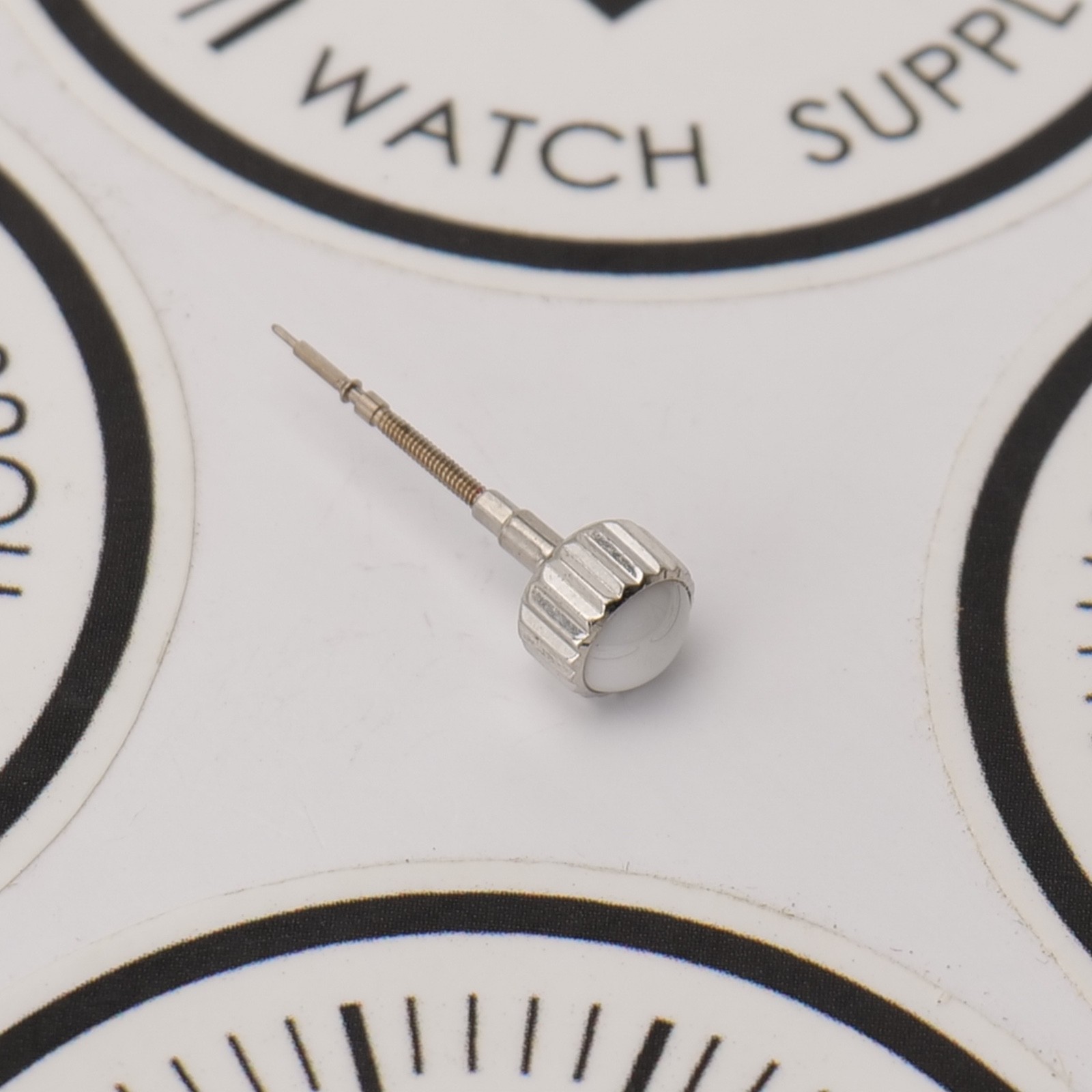 Genuine Chanel J12 White Ceramic & Steel Watch Crown 6.6mm New Old Stock (G2D2)