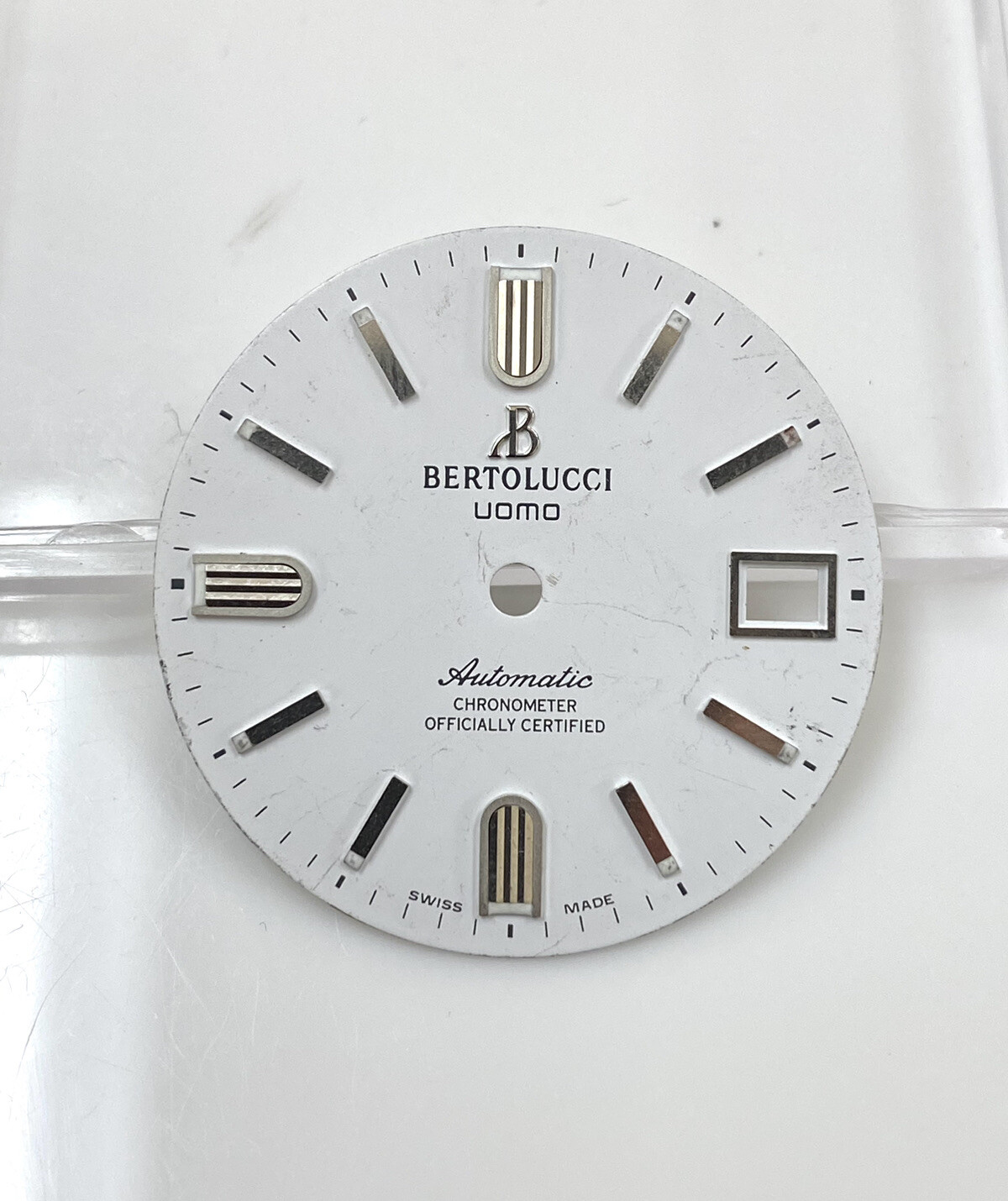 Original Bertolucci Uomo Automatic 28mm White Dial Ref: 884.55.41.10B