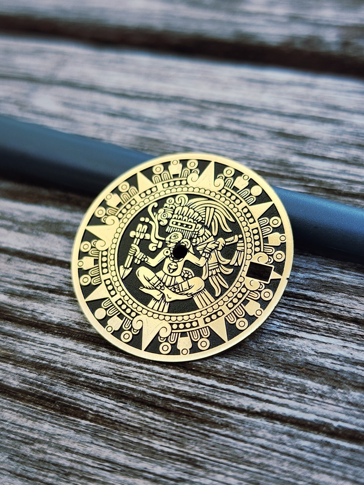 Custom-Made Laser Engraved Watch Dial | Maya Calendar – Order any designsize