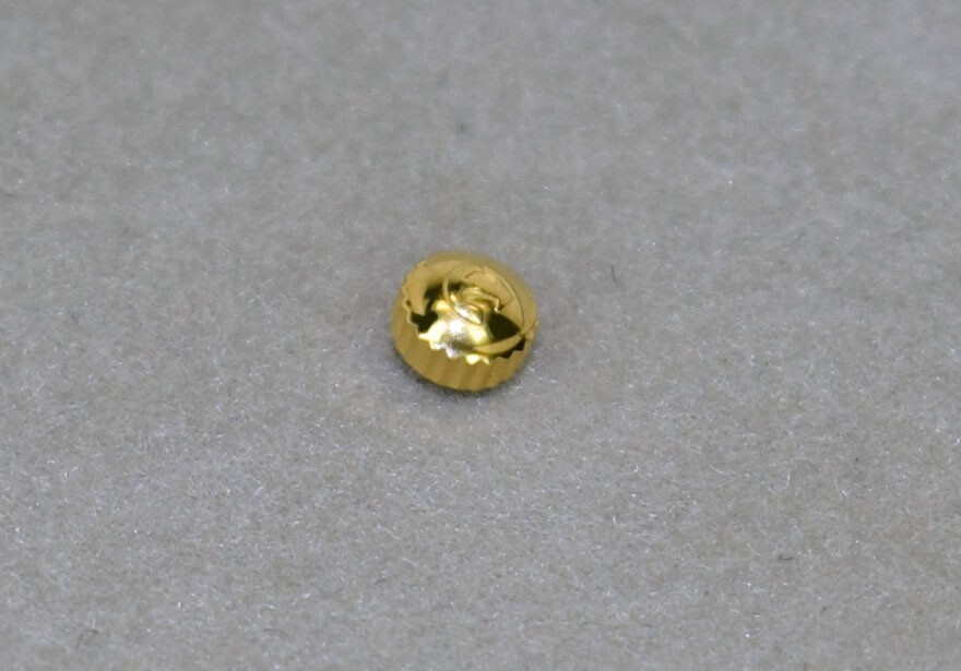 RADO Coupole 3 mm Gold-plated Watch Crown Part R22.551, R41.762, R48.754