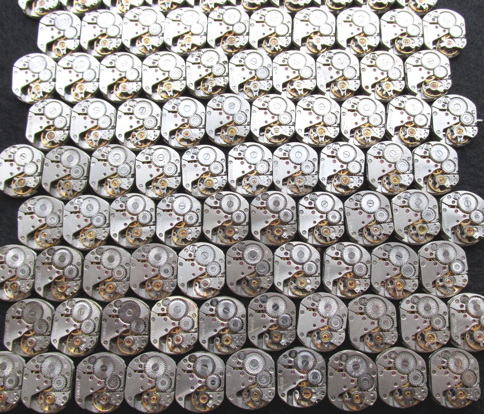 Lot 70 vintage ladies watch movements 16×13 mm Zarja Steampunk Art or repair DIY
