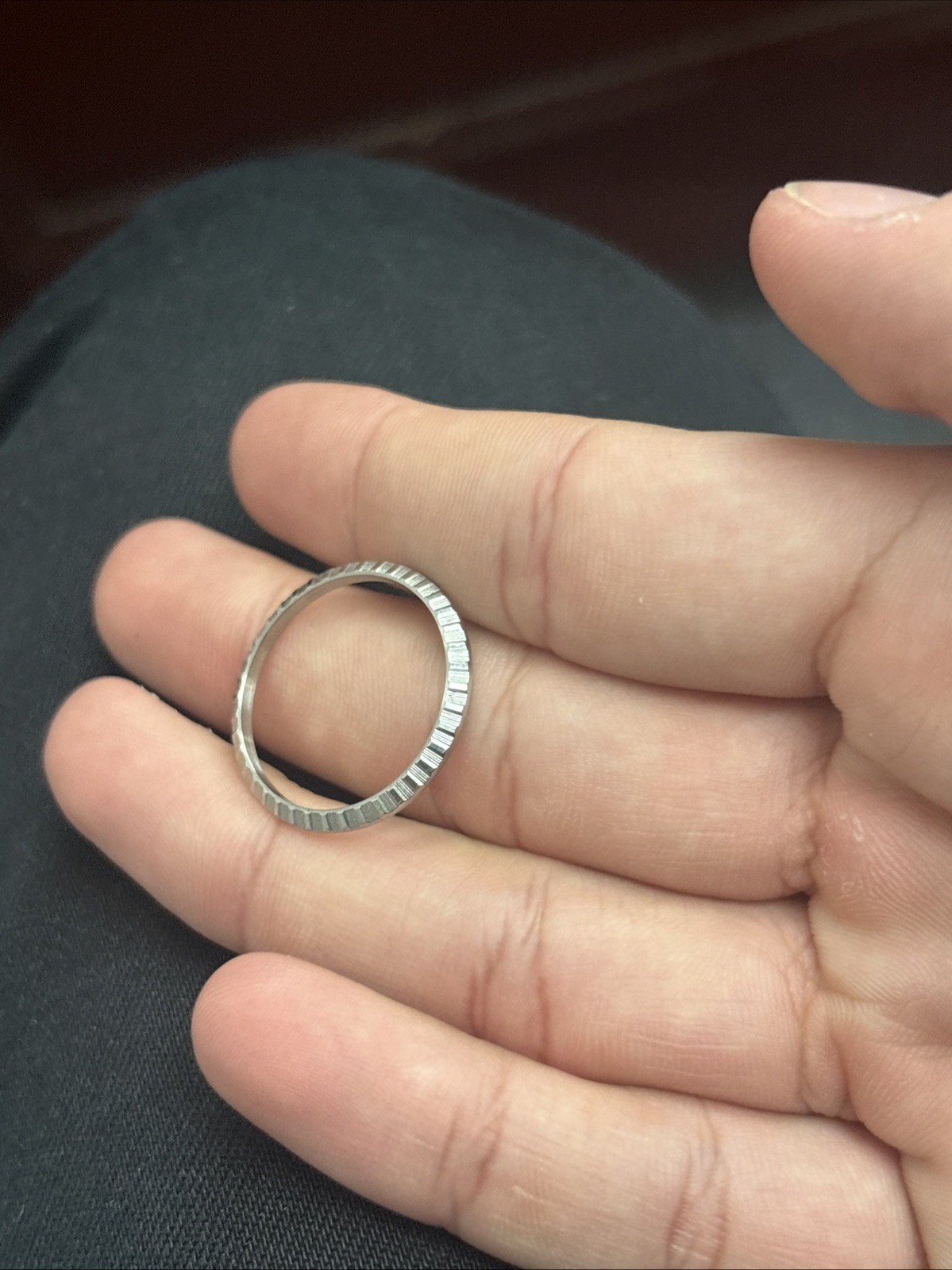 Rolex Bezel For A 28mm Watch as Is Stainless Steel Bezel