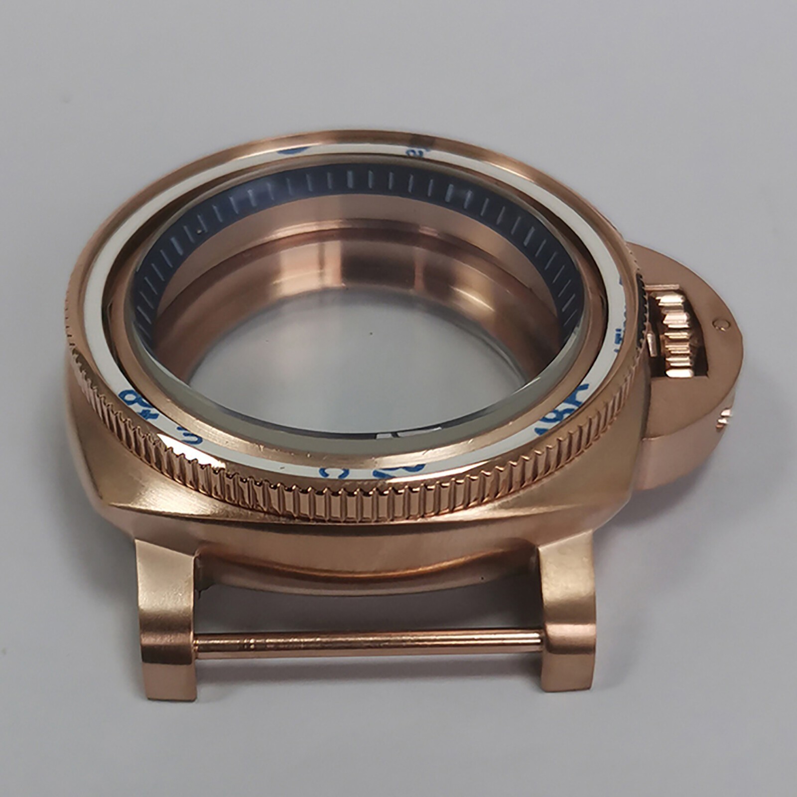 42mm PVD Rose Gold Stainless Steel Watch Case for NH35/NH36 Movement Accessories