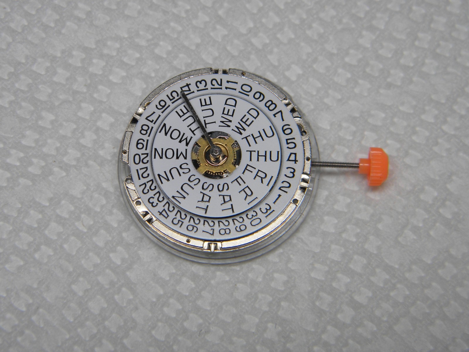 Harley Ronda 377 Quartz NOS Wrist Watch Movement with Day/Date Running for Parts