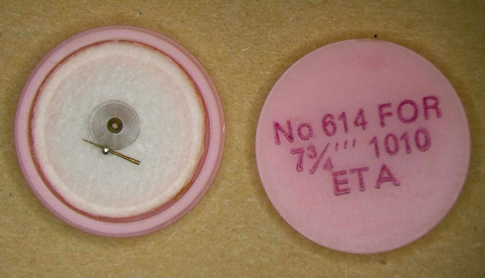 ETA – Hairspring NOS part 614 for ETA 1010, ETA 1011, Benrus BD and Juvenia 1010