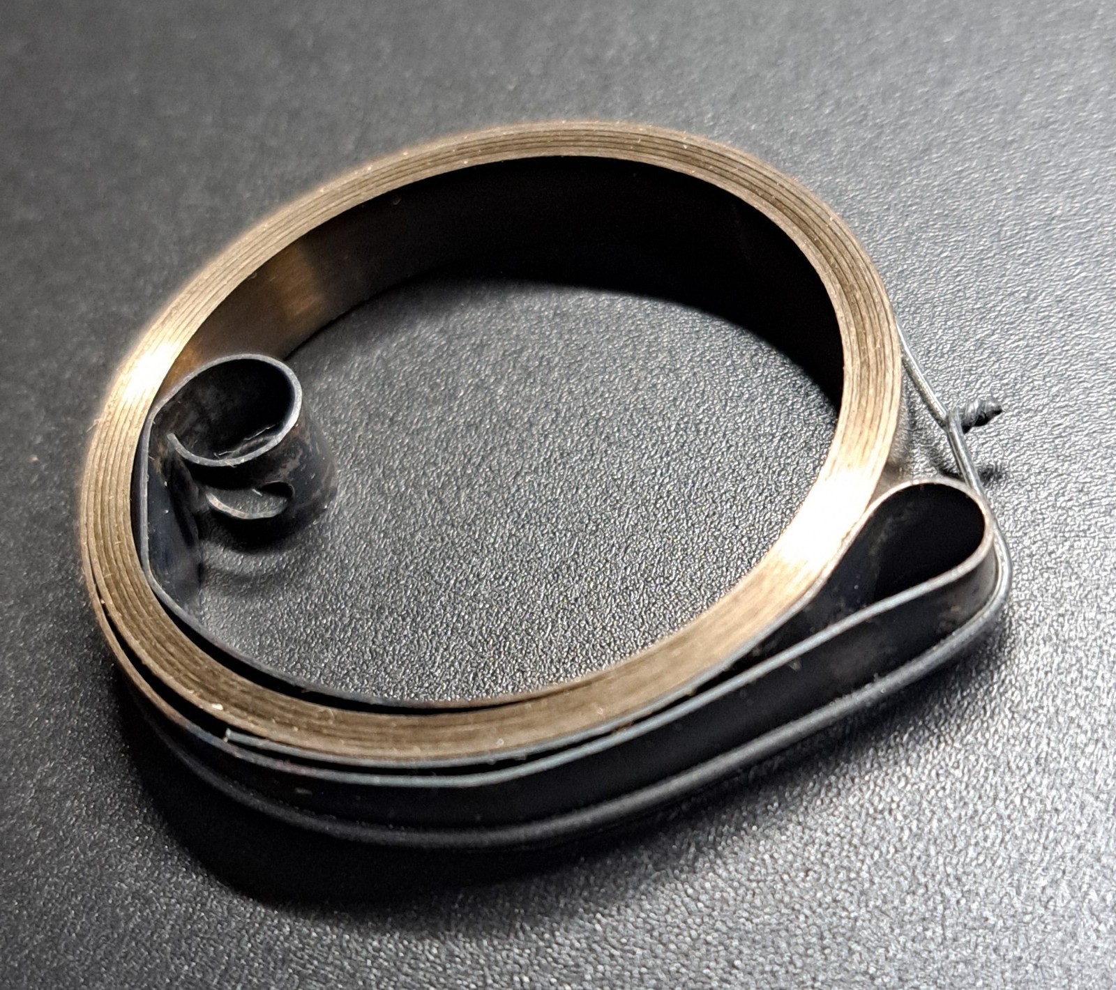 JAZ PA 127 Watch Movement Spring, Grey Steel, 6 mm Height, 0.35 mm Thick