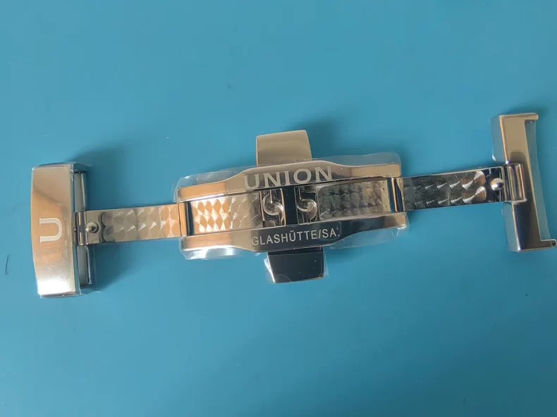 UNION GLASHÜTTE SA D640 000065 Steel 20mm Deployment Deployant Clasp Buckle