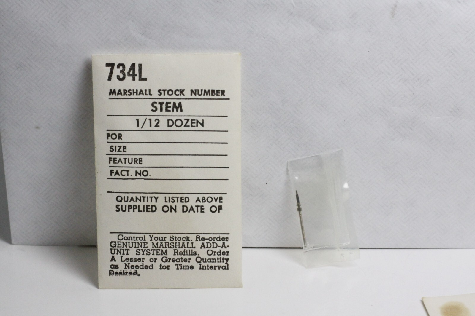 MARSHALL Stem 734L FOR ENICAR 410,412 1000,1002, HELBROS 98,99 22U