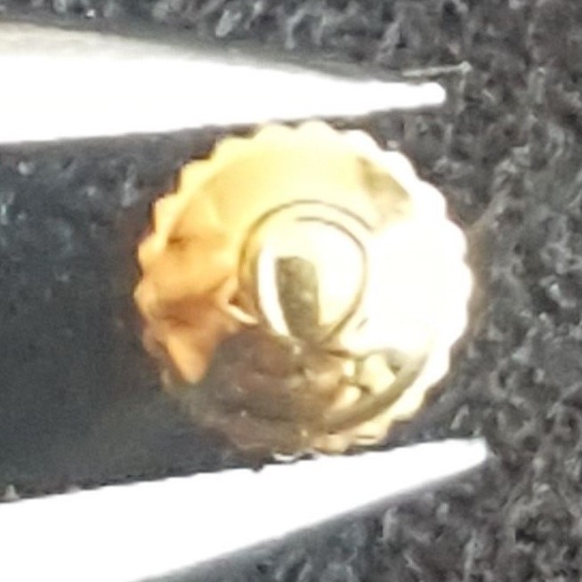 Omega Water Resistant Crown, Gold Colour, Part Number 42082