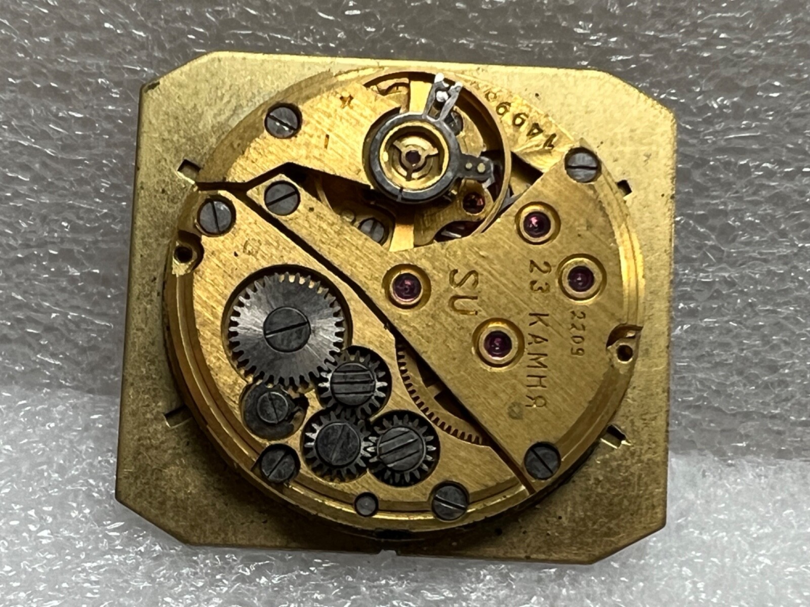 USSR LUCH movements 2209 caliber Gold Plated watch mechanisms FOR PARTS 3 pcs.