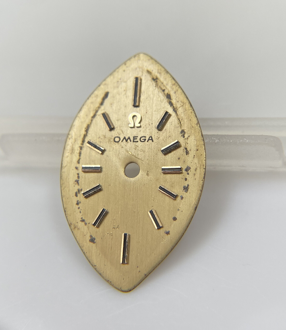 Original Vintage Omega Cal. 484 Gold 13.3mm X 21.3mm Diamond Shaped Watch Dial