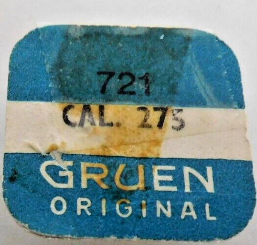 GRUEN 275 PART # 721 COMPLETE BALANCE WHEEL. NEW OLD STOCK