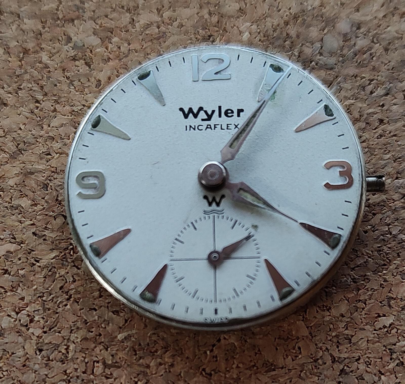Genuine Wyler Movement (cal WG 23) in Running Order.