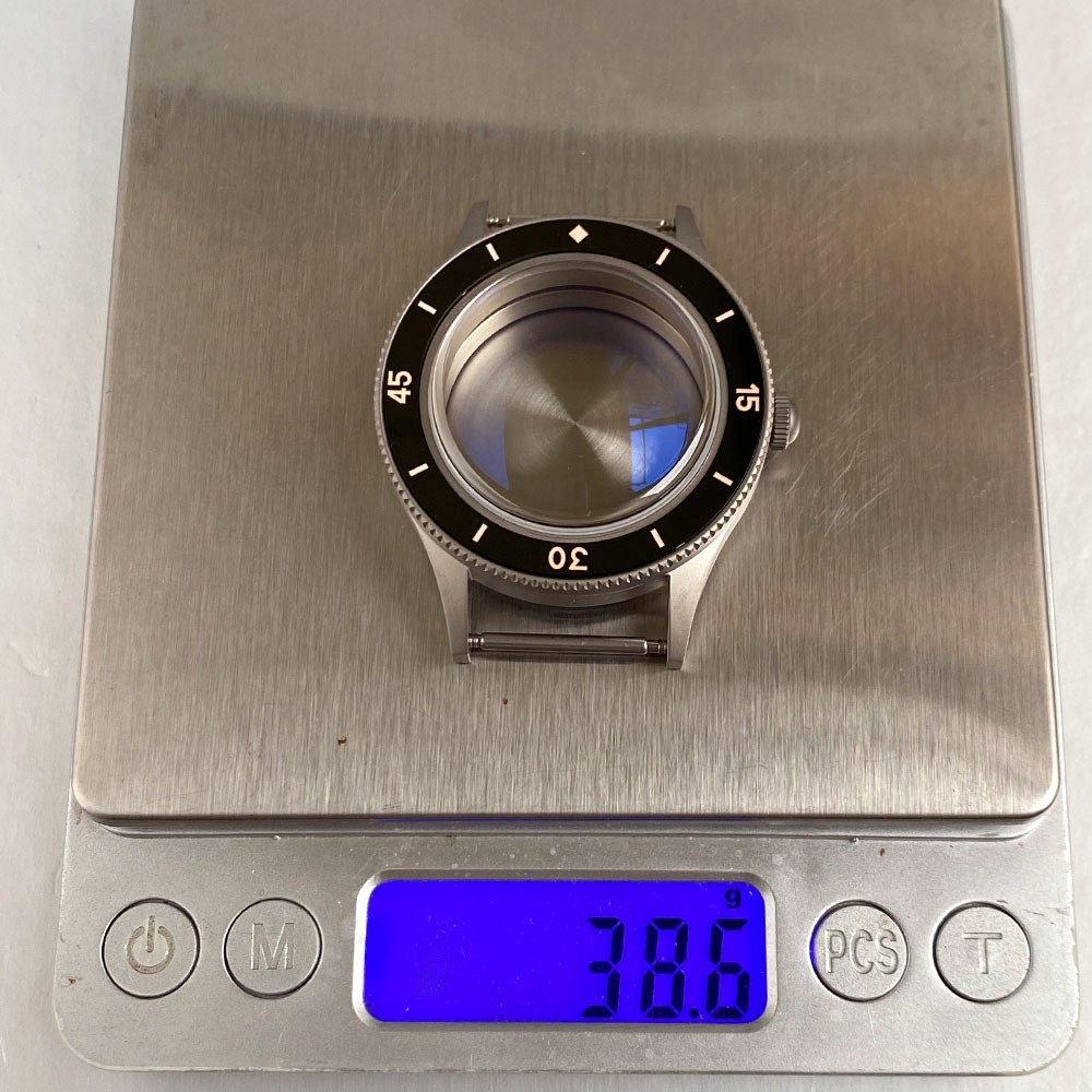 Solid Titanium 200M Dive Watch Case for 50 FATHOMS NH35 PT5000 AR Domed Sapphire