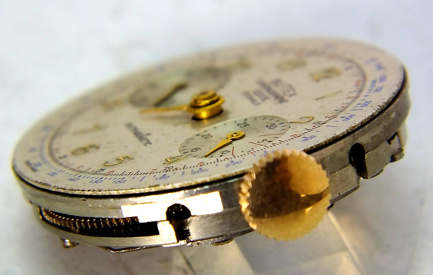 Vintage 17J CHRONOGRAPH *BUTTES/BUTEX* Movement – Landeron 51 for parts/Repair