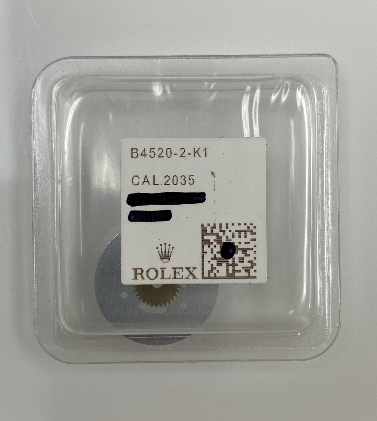 Genuine Rolex Cal. 2030 2035 4520-2 White Date Disc, New Factory Sealed