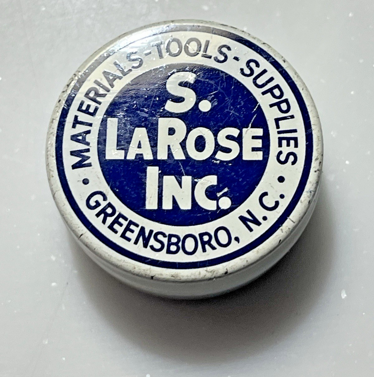Vintage S. LaRose Watchmaker Tin w/ Disassembled Mechanical Watch Movement Parts