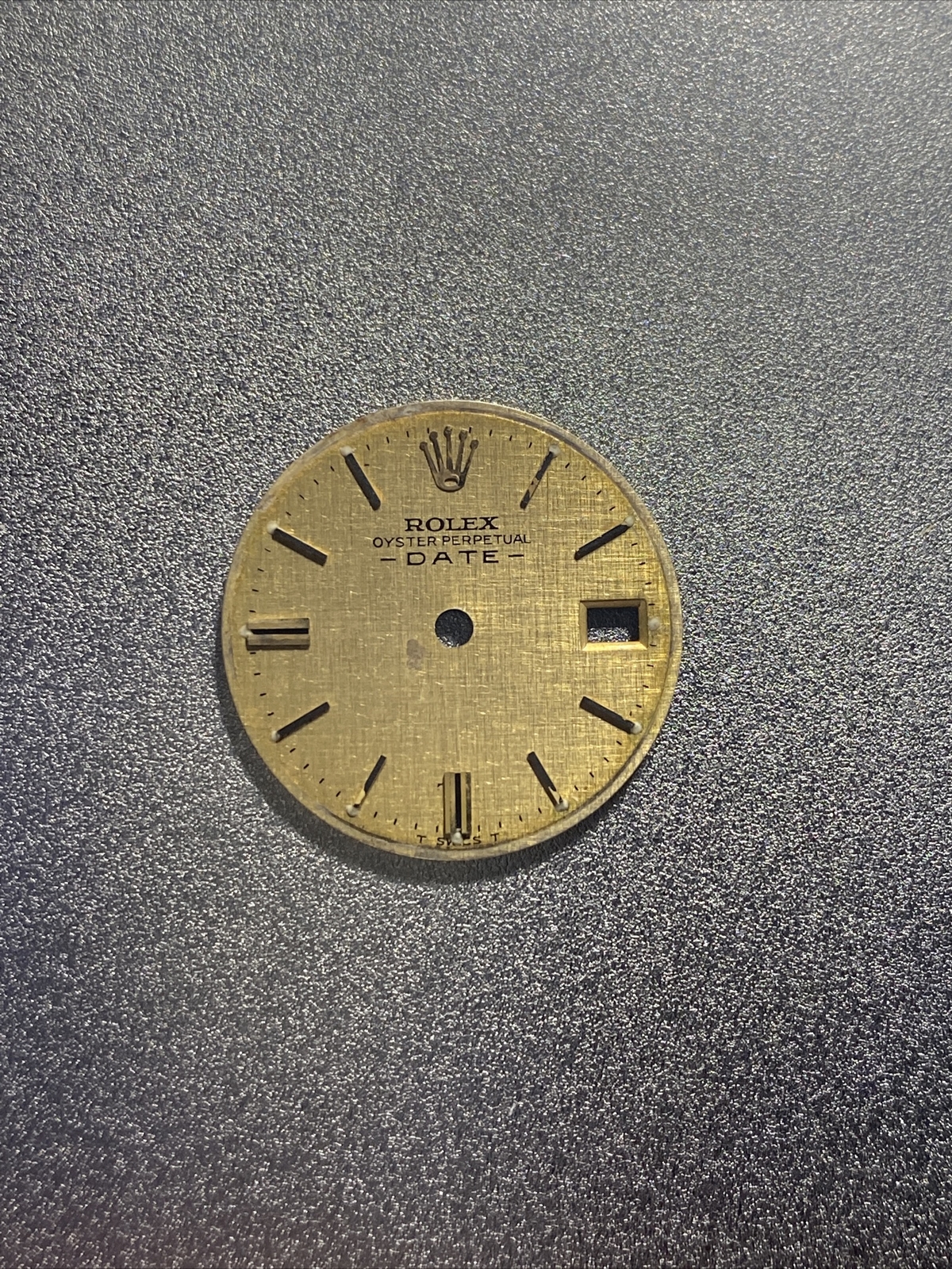 Refinished Linen Stick Markers Dial TT Lady Date 6917 6517 6916 6516 HAS DAMAGE