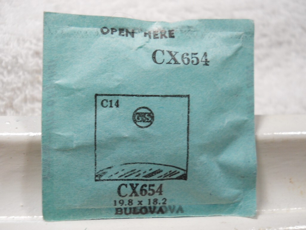 GS CX654 Watch Crystal Fit Bulova Director Knickerbocker – 19.8 x 18.2 mm Repair