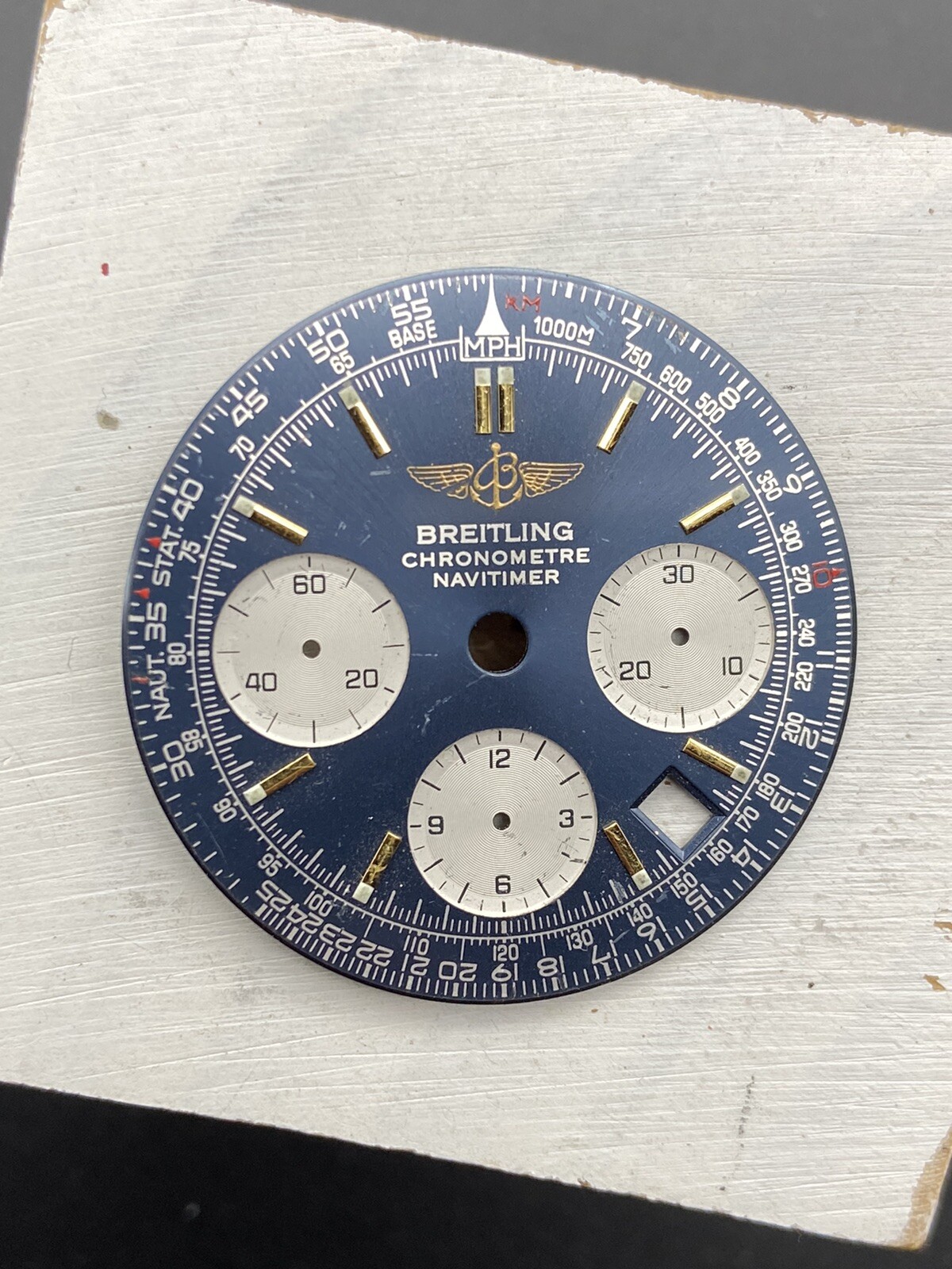100% Original Breitling Navitimer Chronometre Watch Dial Used But Good Condition