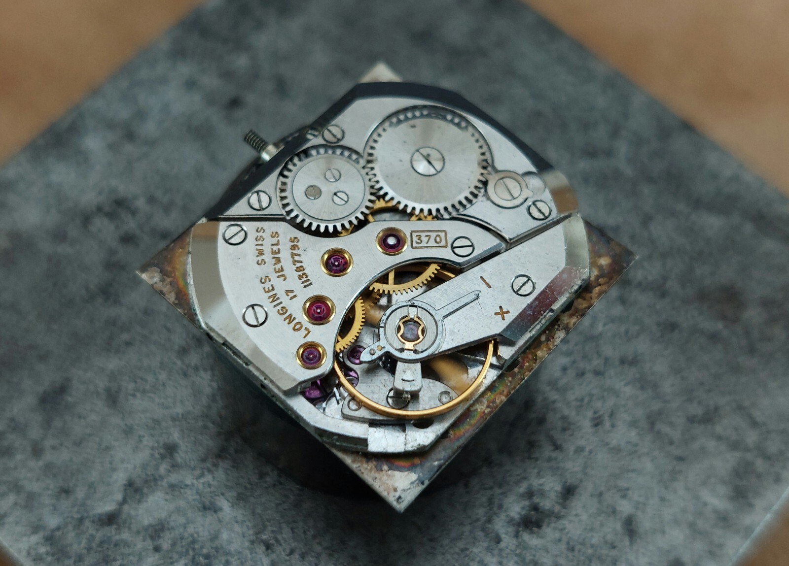 Original LONGINES Hand-Winding Movement Caliber 370. Running Well