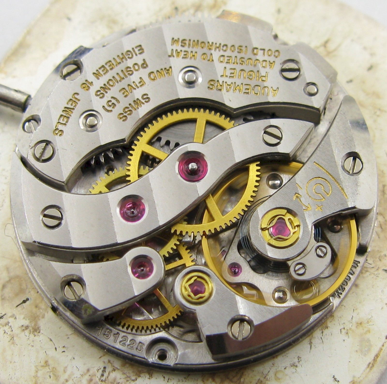 Audemars Piguet K 2001 /1A Watch Movement 18 jewels, 5 adj. for project …